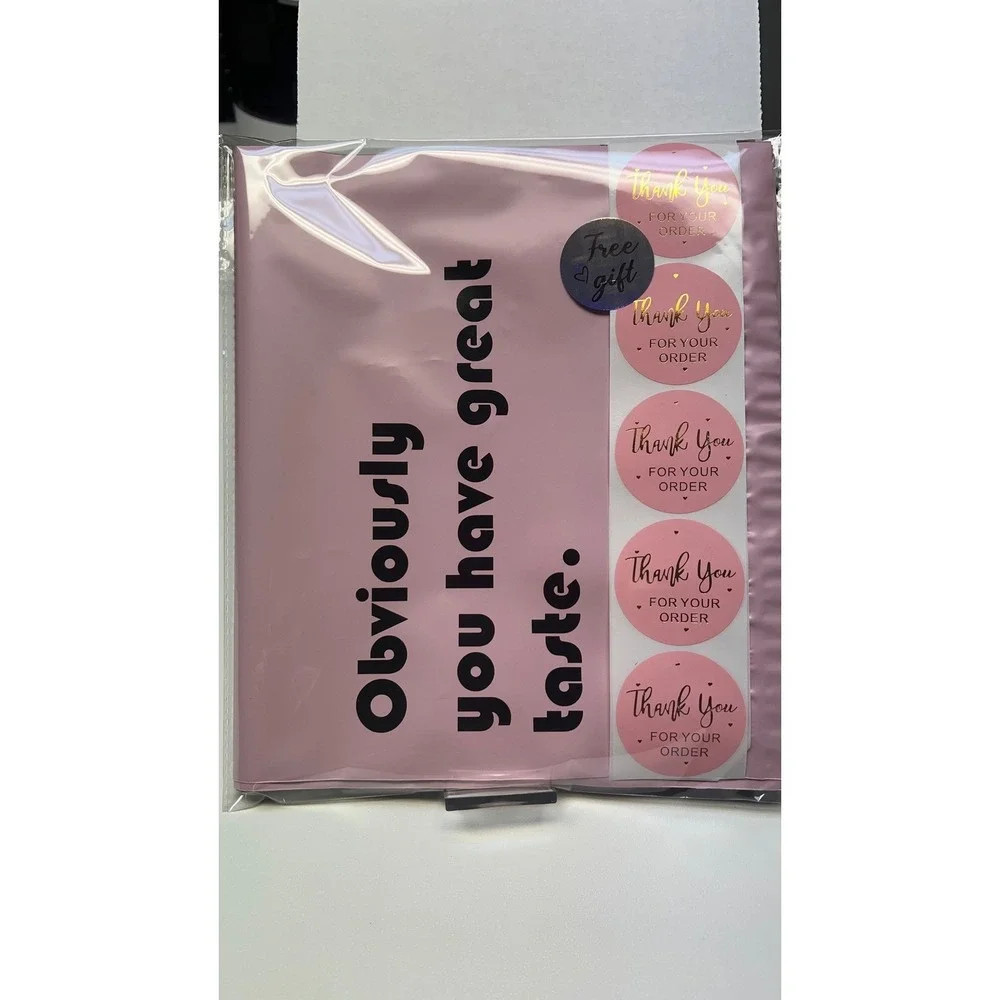 10x13 Poly Mailer Bags with Handles 10pk Pink Boutique Shipping Supplies New